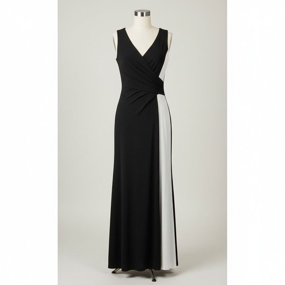 NWT LAUREN RALPH LAUREN black Tie Dress Size 4
